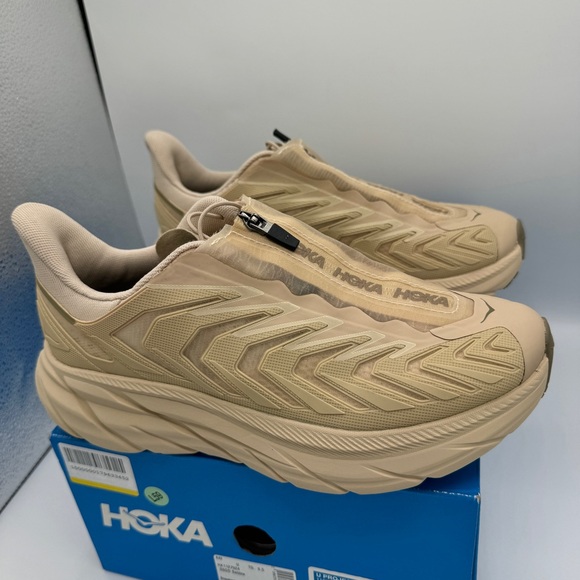 NWT Hoka Project Clifton Beige Shifting Sands Dune SSDD Unisex Sneakers Shoes - Picture 7 of 16